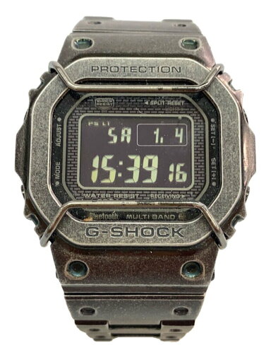 【中古】CASIO◆フルメタルエイジド加工/ソーラー腕時計・G-SHOCK/デジタル/BLK/BLK【服飾雑貨他】 【中古】CASIO◆フルメタルエイジド加工/ソーラー腕時計・G-SHOCK/デジタル/BLK/BLK【服飾雑貨他】