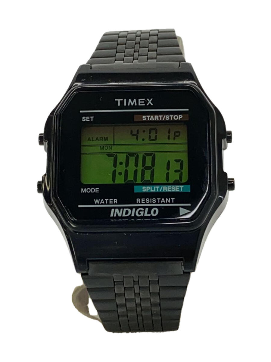 【中古】TIMEX◆クォーツ腕時計/デジ