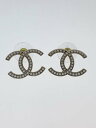 【中古】CHANEL◆ピアス/ココマーク/ラインストーン/GLD/レディース【服飾雑貨他】