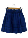 【中古】BURBERRY BLUE LABEL◆スカート/38/コットン/BLU/チェック/E1S12-163-25【レディースウェア】