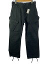 【中古】DEVINUSAGE◆ISLAND CARGO PANTS/カーゴパンツ/S/コットン/BLK/DEVXPTXXX4【メンズウェア】