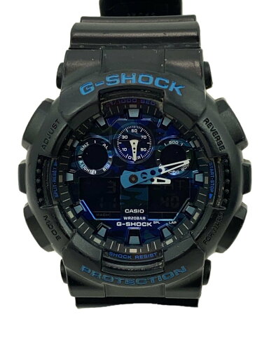 【中古】CASIO◆腕時計/デジアナ/--/BLU/BLK/GA-100CB【服飾雑貨他】 【中古】CASIO◆腕時計/デジアナ/--/BLU/BLK/GA-100CB【服飾雑貨他】