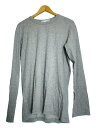 【中古】COMME des GARCONS SHIRT◆長袖Tシャツ/XL/コットン/GRY/無地/FH-T012【メンズウェア】(4)