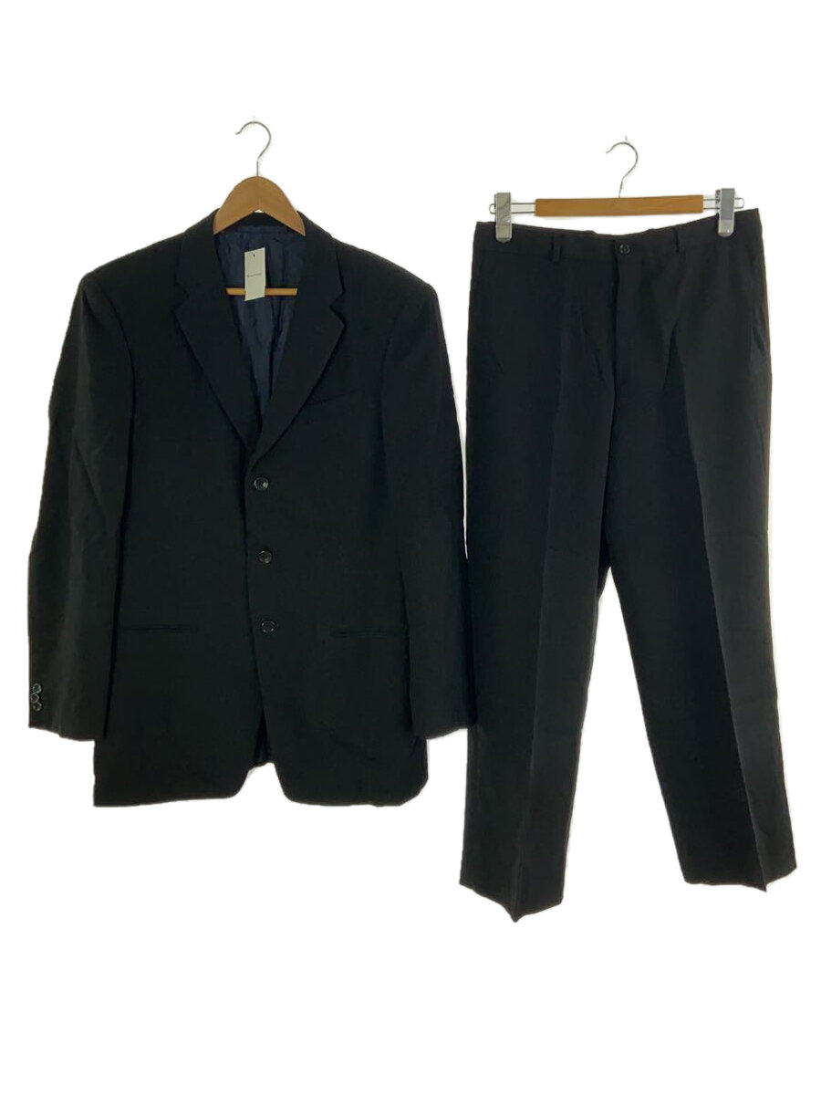 【中古】ARMANI COLLEZIONI◆セットアップ/--/--/BLK/無地【メンズウェア】
