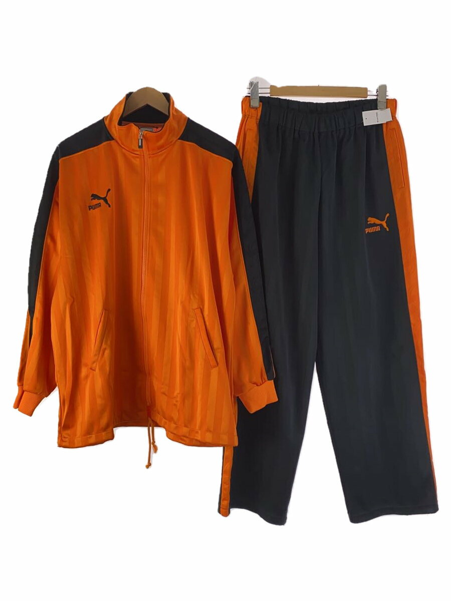 【中古】PUMA◆セットアップ/XO/ポリエステル/ORN/PXT220S【メンズウェア】