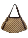 【中古】GUCCI◆トートバッグ_アビー_GGキャンバス/ブラウン/ベージュ/130736・F4DYG・9643【バッグ】