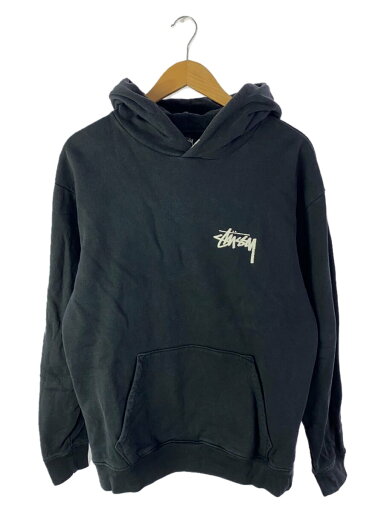 【中古】STUSSY◆パーカー/M/コットン/BLK【メンズウェア】 【中古】STUSSY◆パーカー/M/コットン/BLK【メンズウェア】