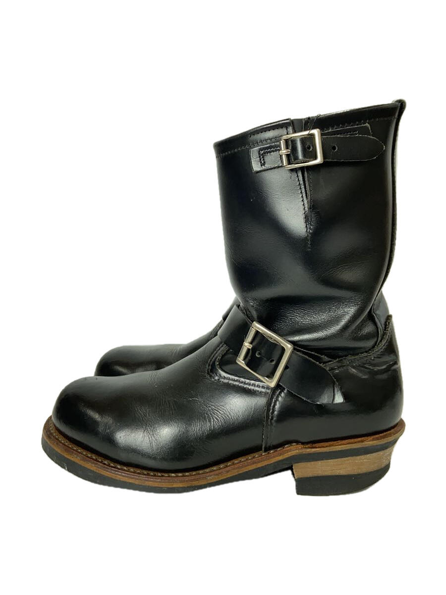 【中古】RED WING◆エンジニアブーツ・エンジニア/US7.5/BLK【シューズ】