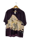 【中古】SUN SURF◆一富士二鷹三茄子/アロハシャツ/半袖シャツ/L/シルク/和柄//【メンズウェア】(4)