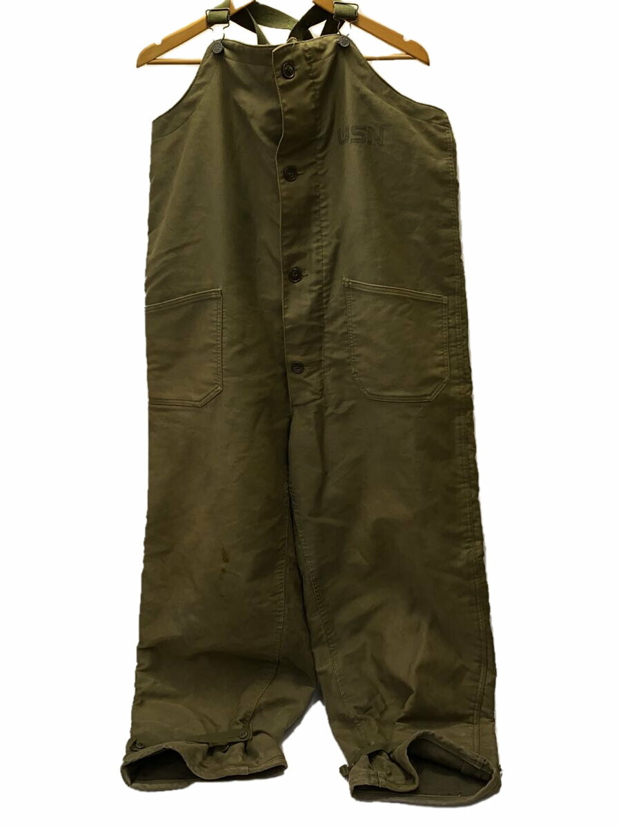 【中古】U.S.NAVY◆オーバーオール/L/--/KHK/NXsx 66638/40s/N-1デッキパンツ【メンズウェア】