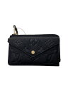 【中古】LOUIS VUITTON◆ポルト・カルト・レクト・ヴェルソ_モノグラム・アンプラント_BLK/レザー/BLK/メンズ【服飾雑貨他】