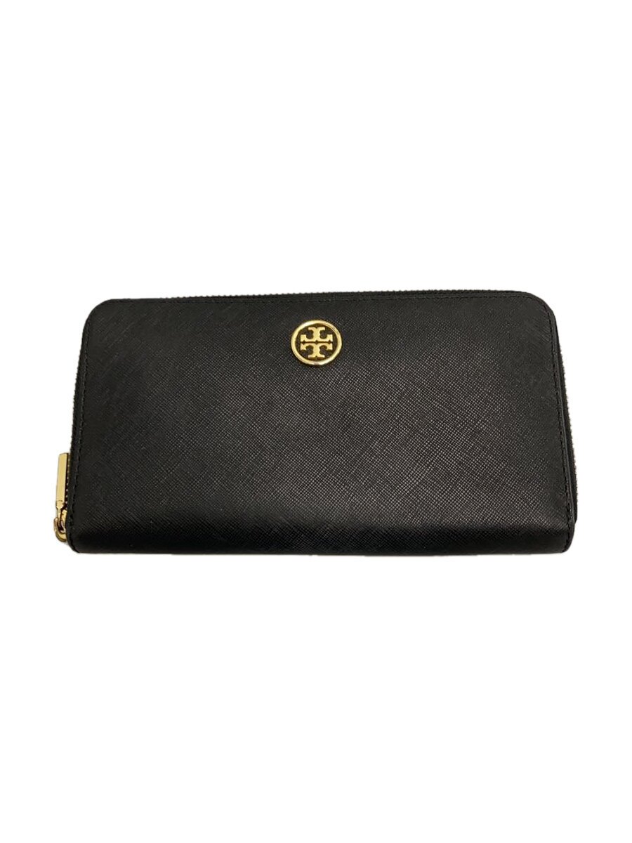 【中古】TORY BURCH◆長財布/--/BLK/無地/メンズ【服飾雑貨他】