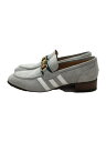 【中古】GUCCI◆×adidas/22ss/ホースビットローファー/ローファー/26cm/GRY/スウェード【シューズ】