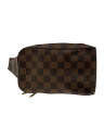 【中古】LOUIS VUITTON◆ジェロニモス_ダミエ・エベヌ_BRW/PVC/BRW【バッグ】