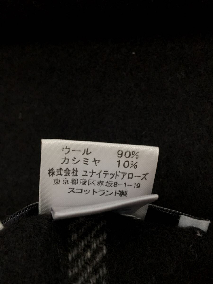 【中古】Johnston’s Of Elgin◆マフラー/ウール/BLK/チェック/メンズ/3136-343-0426【服飾雑貨他】 3