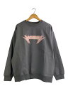【中古】RASSVET(PACCBET)◆SPARKS SWEATSHIRT/スウェット/L/コットン/GRY/PACC11T023-1【メンズウェア】