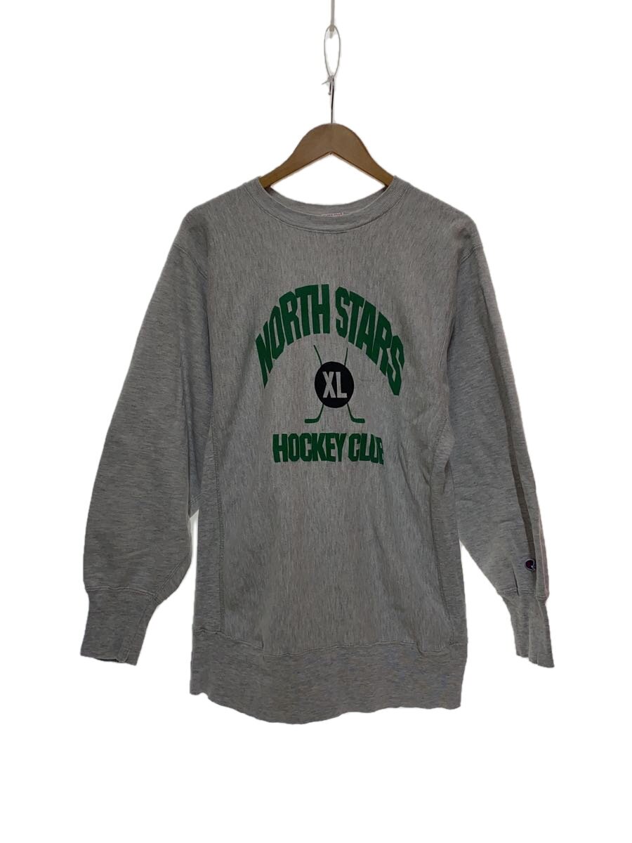 【中古】Champion◆スウェット/XL/コットン/GRY【メンズウェア】