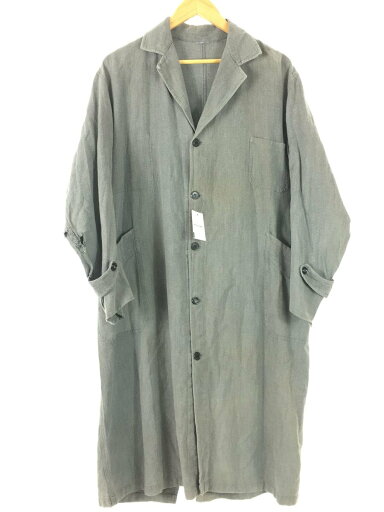 【中古】50s/アトリエコート/コート/ブラックシャンブレー/--/GRY【メンズウェア】 【中古】50s/アトリエコート/コート/ブラックシャンブレー/--/GRY【メンズウェア】