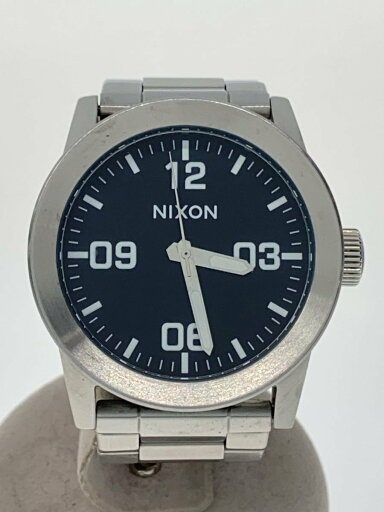 【中古】NIXON◆クォーツ腕時計/アナログ/BLK/SLV【服飾雑貨他】 【中古】NIXON◆クォーツ腕時計/アナログ/BLK/SLV【服飾雑貨他】