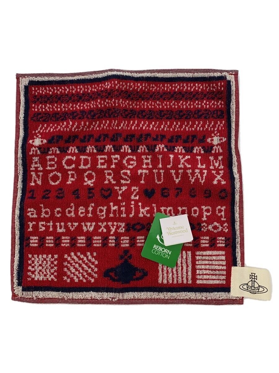 【中古】Vivienne Westwood◆ハンカチ/リネンその他/RED【インテリア小物・日用雑貨】