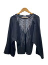 【中古】ISSEY MIYAKE FETE◆長袖カットソー/2/コットン/BLK/IF52JK005【レディースウェア】
