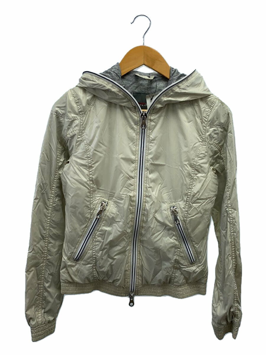 【中古】DUVETICA◆ナイロンジャケット/40/ナイロン/WHT/無地/デュベティカ/ダウン//【レディースウェア】