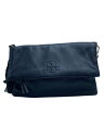 【中古】TORY BURCH◆ショルダーバッグ/レザー/BLK/無地/10000689/角擦れ有【バッグ】