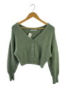 【中古】SNIDEL◆23AW/ファーライクニットカーディガン(厚手)/one/ナイロン/GRN/SWNT234021【レディースウェア】