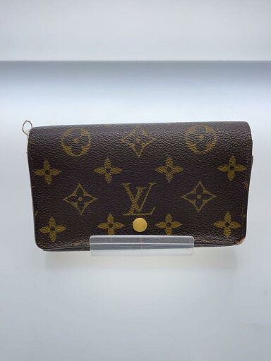 【中古】LOUIS VUITTON◆2)ポルト・フォイユ・トレゾール_モノグラム・キャンバス_BRW【服飾雑貨他】 【中古】LOUIS VUITTON◆2)ポルト・フォイユ・トレゾール_モノグラム・キャンバス_BRW【服飾雑貨他】