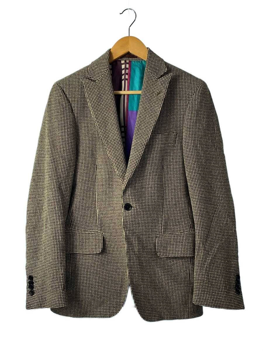 Rakuten - 【中古】ETRO◆テーラードジャケット/44/コットン/BRW/千鳥格子【メンズウェア】
