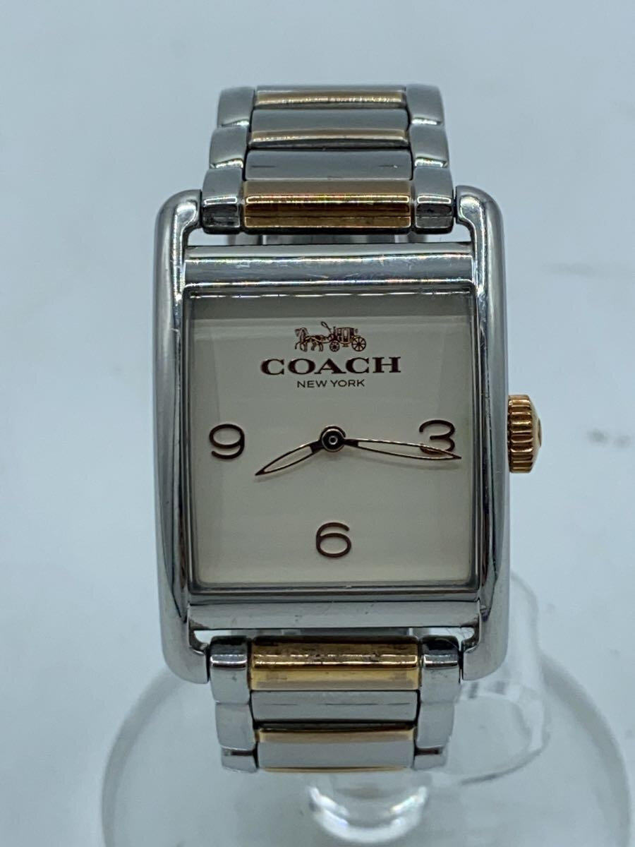 【中古】COACH◆クォーツ腕時計/アナログ/SLV/CA.116.7.14.1447【服飾雑貨他】