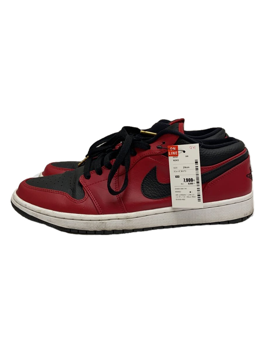 【中古】NIKE◆AIR JORDAN 1 LOW_エアジョーダン 1 ロー/29cm/RED/? NULL ?【シューズ】