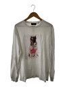 【中古】X-LARGE◆長袖Tシャツ/L/コットン/ホワイト/プリント/101211011001【メンズウェア】