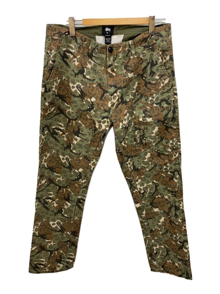 【中古】STUSSY◆ボトム/36/コットン/マルチカラー/カモフラ【メンズウェア】