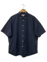 【中古】everyone◆半袖シャツ/L/コットン/ネイビー/ドット/EV23-SH02【メンズウェア】
