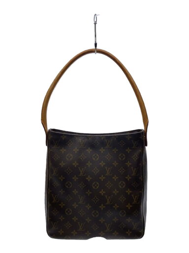 【中古】LOUIS VUITTON◆ルーピングGM_モノグラム・キャンバス_BRW/PVC/BRW/モノグラム【バッグ】 【中古】LOUIS VUITTON◆ルーピングGM_モノグラム・キャンバス_BRW/PVC/BRW/モノグラム【バッグ】