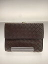 【中古】BOTTEGA VENETA◆イントレチャート/トートバッグ/レザー/BRW/無地/131238【バッグ】