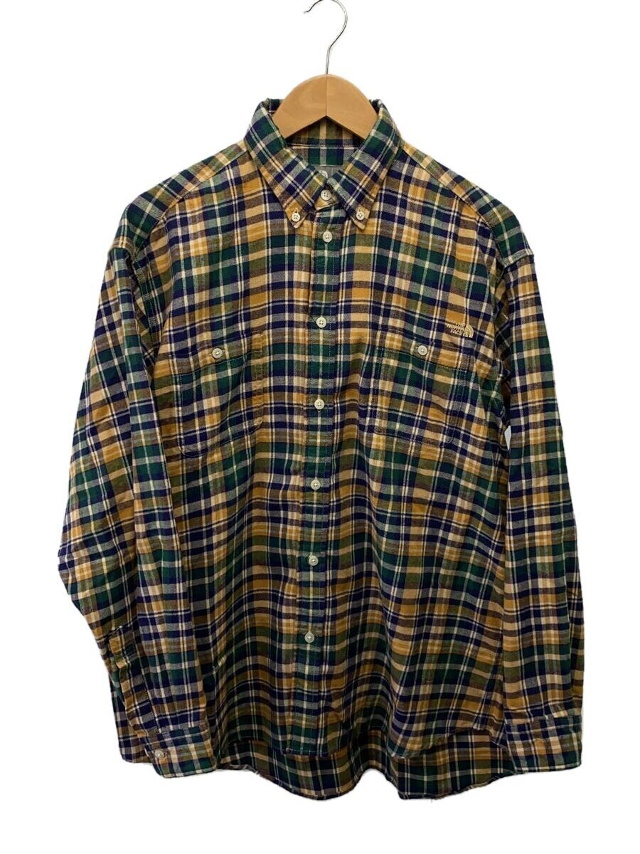 THE NORTH FACE◆L/S FROSTFORGE FLANNEL SHIRT_ロングスリーブフロストフォージフランネルシャツ/M/コッ