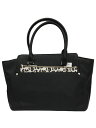 【中古】INDIVI◆トートバッグ/--/BLK/無地【バッグ】