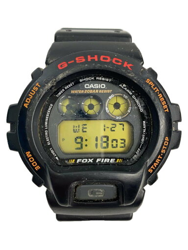 【中古】CASIO◆クォーツ腕時計・G-SHOCK/デジタル/ラバー/ORN/BLK【服飾雑貨他】 【中古】CASIO◆クォーツ腕時計・G-SHOCK/デジタル/ラバー/ORN/BLK【服飾雑貨他】