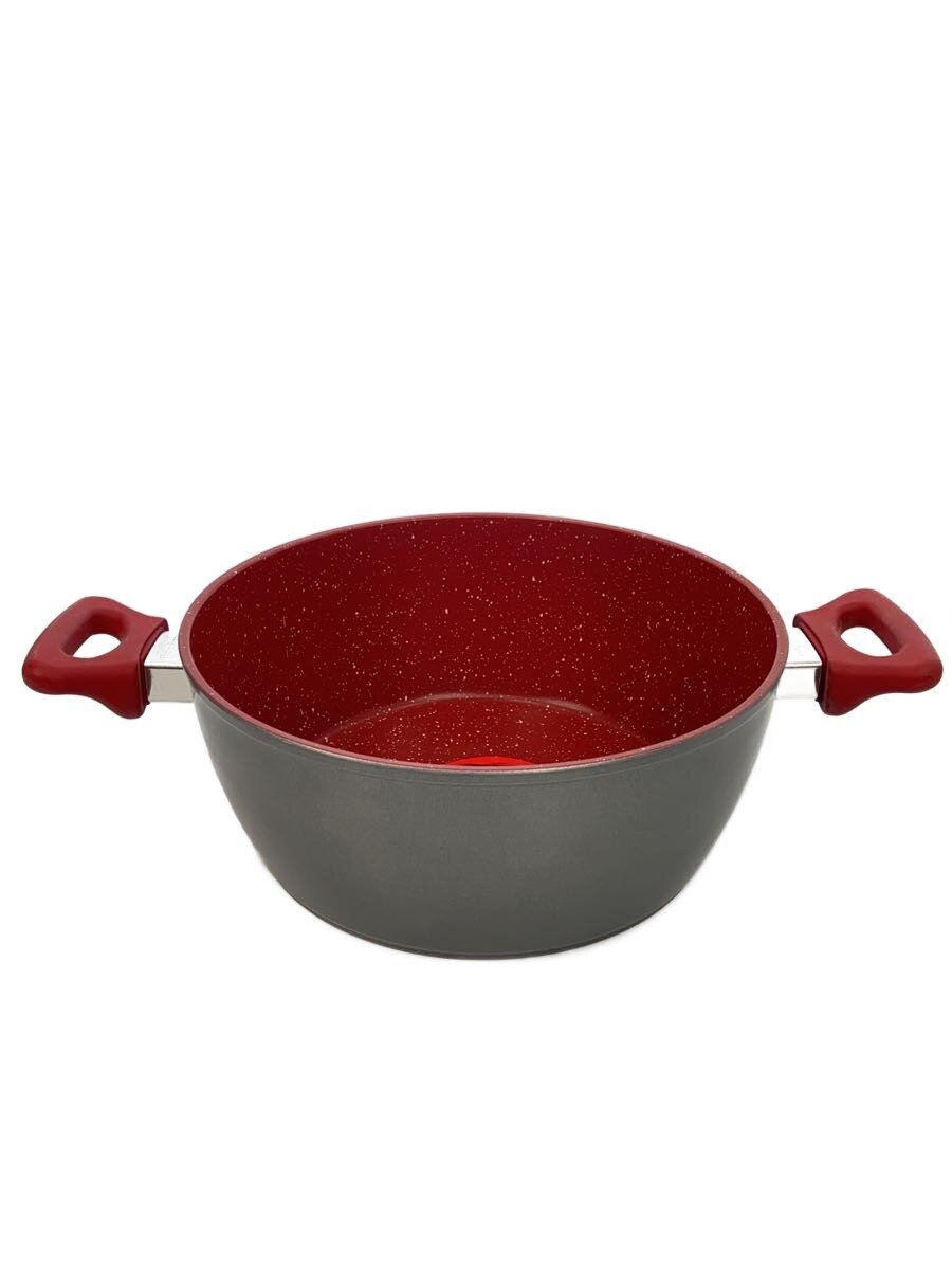 【中古】FLAVOR STONE◆キャセロールパン/IH対応/両手鍋/鍋/サイズ:24cm【キッチン用品】