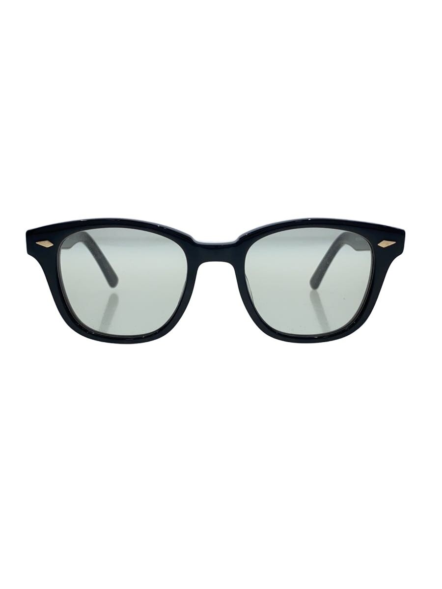 NOCHINO OPTICAL◆SAN SUI/サングラス/ウェリントン/プラスチック/BLK/GRN/メンズ//