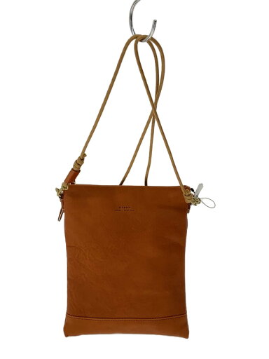 【中古】SLOW&CO◆ショルダーバッグ/レザー/CML【バッグ】 【中古】SLOW&CO◆ショルダーバッグ/レザー/CML【バッグ】