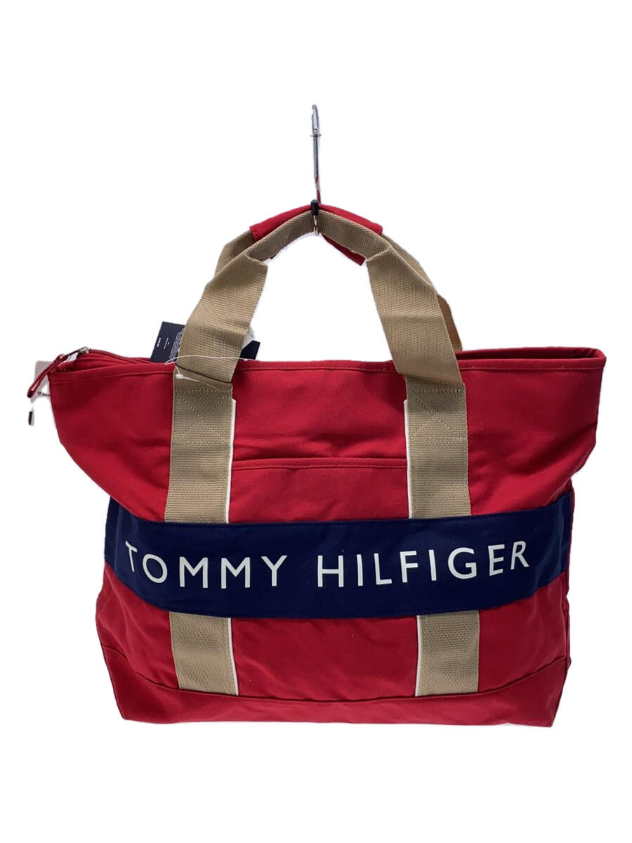 【中古】TOMMY HILFIGER◆バッグ/--/RED//【バッグ】