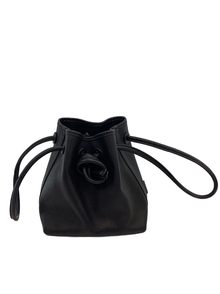 【中古】VISIC/ハンドバッグ/レザー/BLK/無地【バッグ】