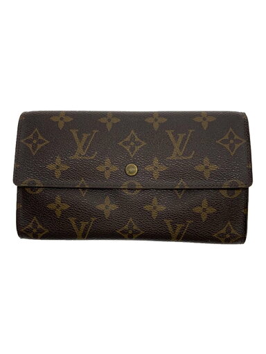 【中古】LOUIS VUITTON◆ポルト・トレゾール・インターナショナル_モノグラム・キャンバス_BRW/PVC/BRW/総柄/レディース【服飾雑貨他】 【中古】LOUIS VUITTON◆ポルト・トレゾール・インターナショナル_モノグラム・キャンバス_BRW/PVC/BRW/総柄/レディース【服飾雑貨他】