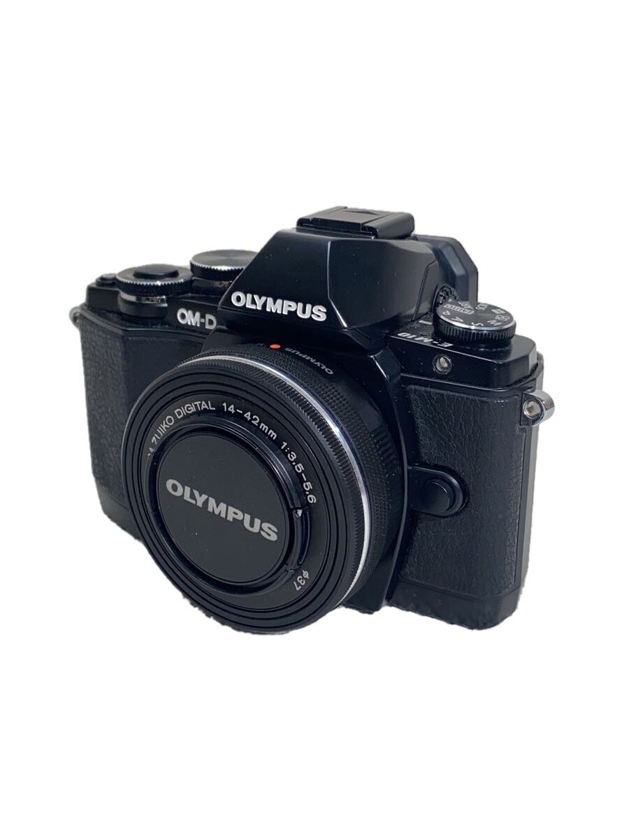 【中古】OM SYSTEM(OLYMPUS)◆デジタル一眼カメラ OLYMPUS OM-D E-M10 EZダブルズームキット [ブラック]【カメラ】
