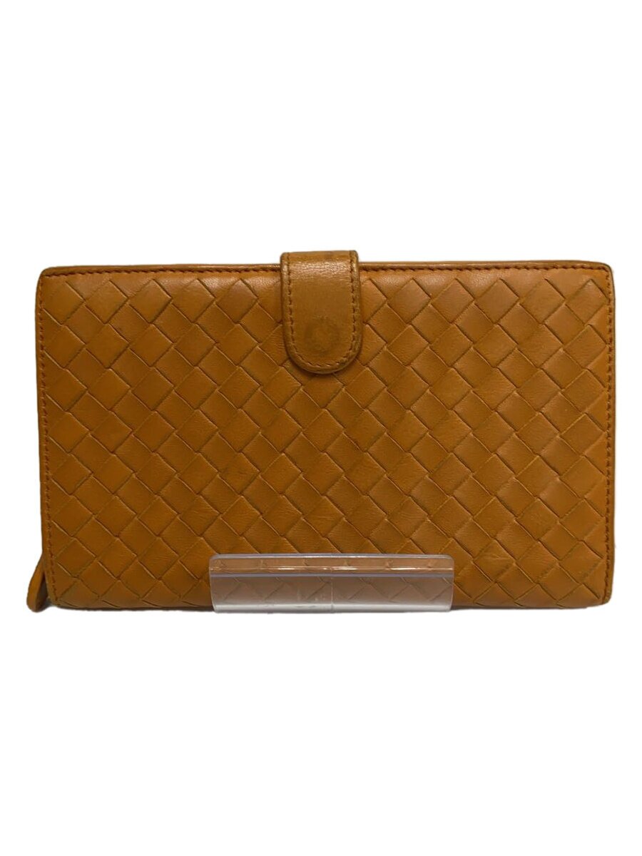 【中古】BOTTEGA VENETA◆長財布/レザー/CML/メンズ【服飾雑貨他】