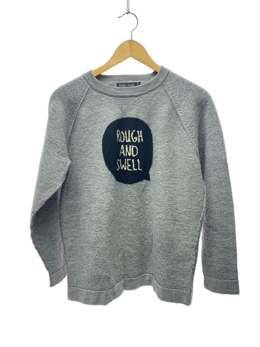 【中古】rough & swell◆ニット・セーター(厚手)/XL/ウール/GRY/RSM-18278【メンズウェア】