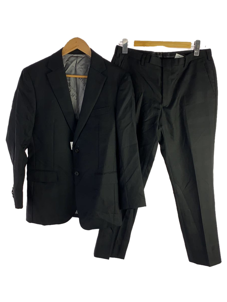 【中古】BLACK LABEL CRESTBRIDGE◆セットアップ/テーラードジャケット/38/ウール/BLK/チェック/51H11-215-09【メンズウェア】
